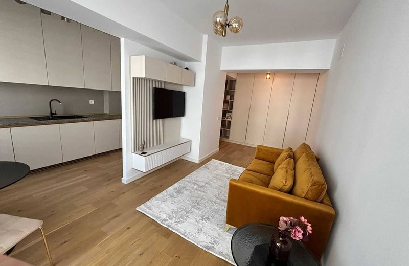 Rental of a cozy 2-room apartment, 52 m², Pipera area, Bucharest, Romania